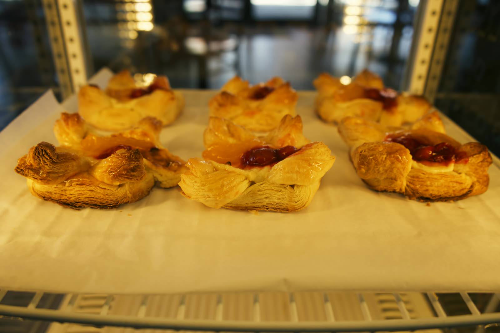 Fresh fruit-filled pastries